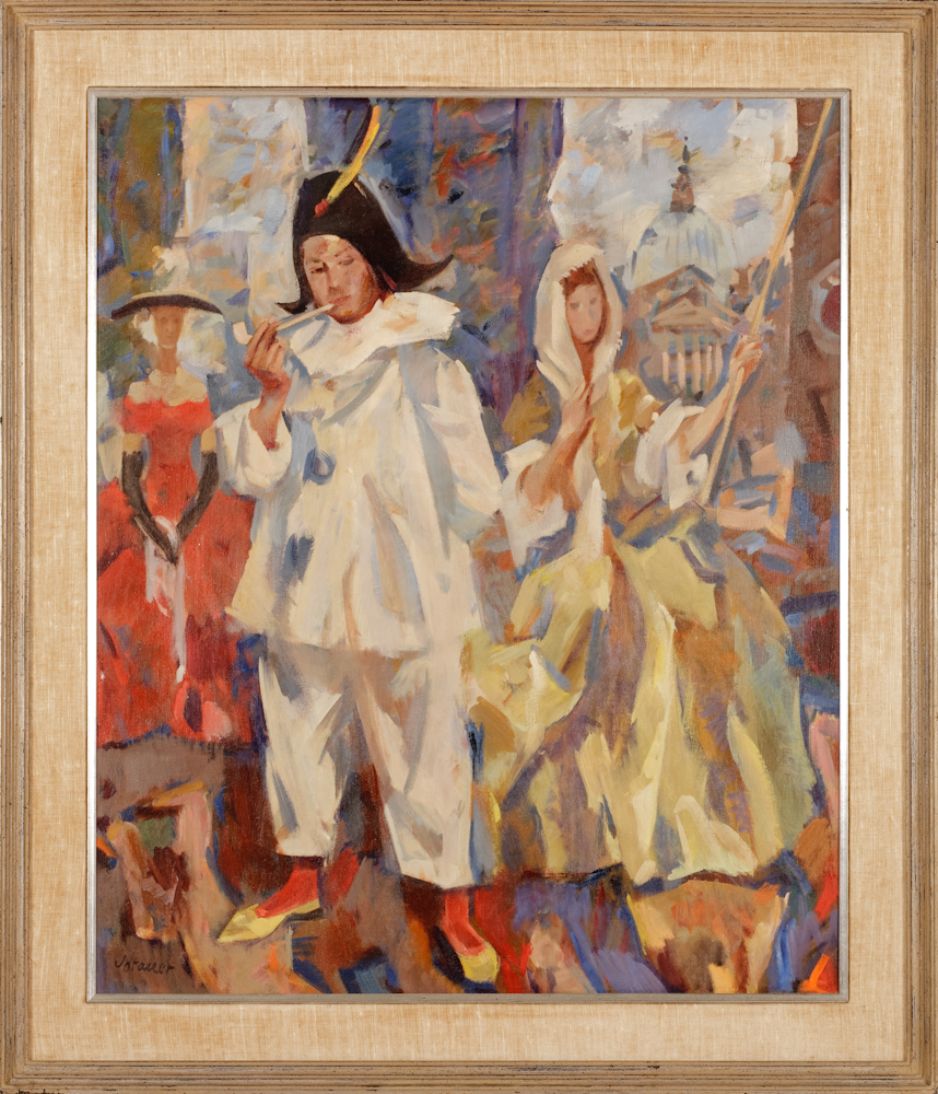 Anton Vorauer (1905-1985) || Carnaval || Oil on canvas 24''X30''